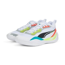 Puma Indoor-Hallenschuhe Playmaker Pro weiss/bunt Herren